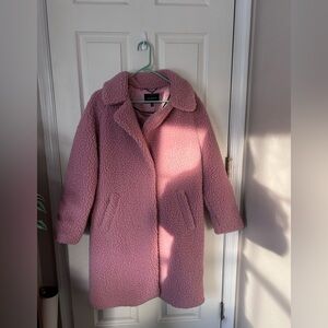 Lucky Brand Soft Pink Teddy Jacket